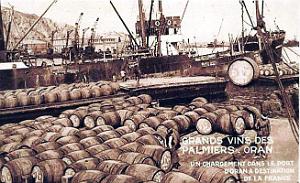 Oran - Port - Chargement Vins des Palmiers
